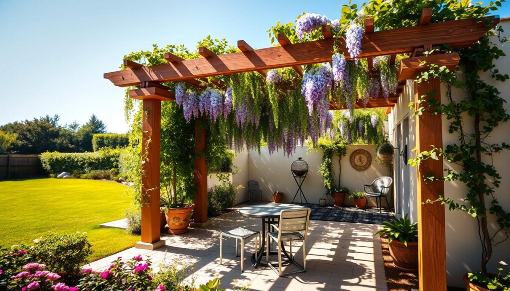 pergola przyścienna